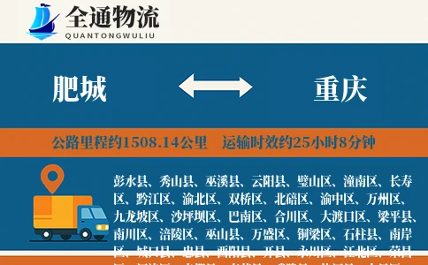 肥城到城口县物流公司
