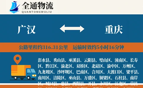 广汉到城口县物流公司