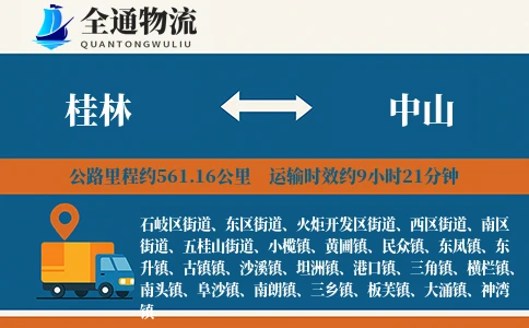桂林到中山货运公司