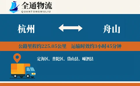 杭州到舟山物流公司