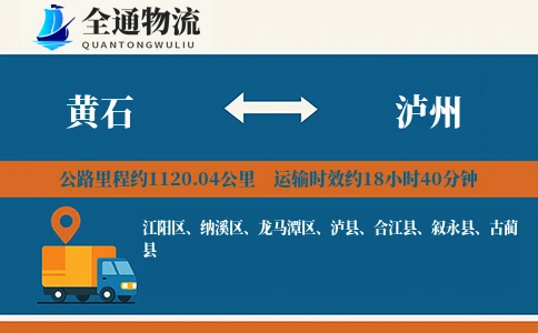 黄石到泸州物流公司