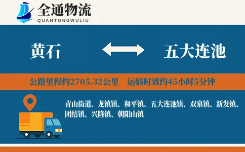 黄石到五大连池物流公司