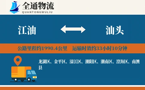 江油到汕头货运公司