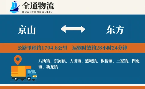 京山到东方物流公司