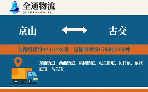 京山到古交物流公司