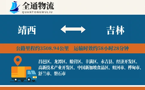 靖西到吉林物流公司