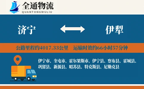 济宁到伊犁货运公司