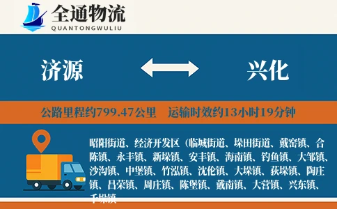 济源到兴化物流公司