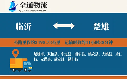 临沂到南华县物流公司
