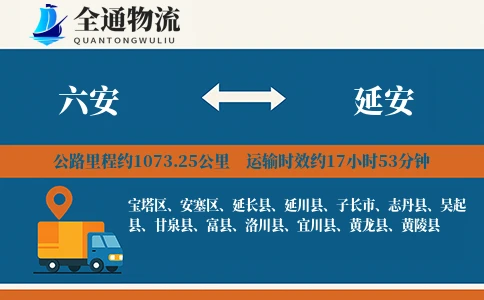 六安到志丹县物流公司