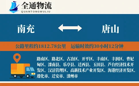 南充到唐山物流公司