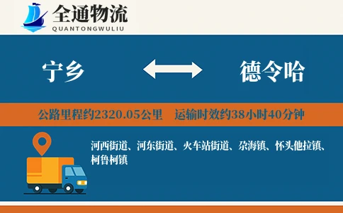 宁乡到德令哈物流公司