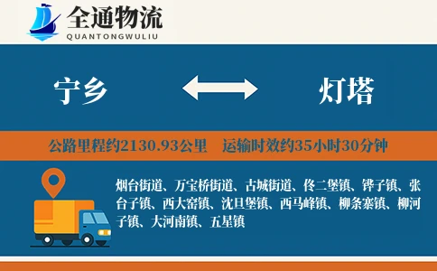 宁乡到灯塔物流公司