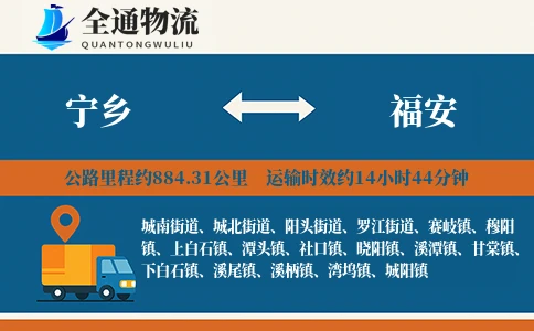 宁乡到福安物流公司