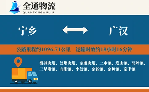 宁乡到广汉物流公司