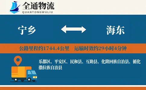 宁乡到海东物流公司