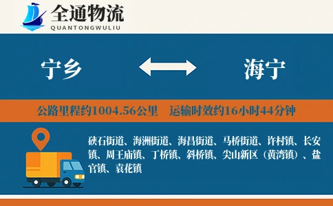 宁乡到海宁物流公司