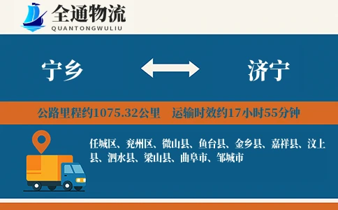 宁乡到济宁物流公司
