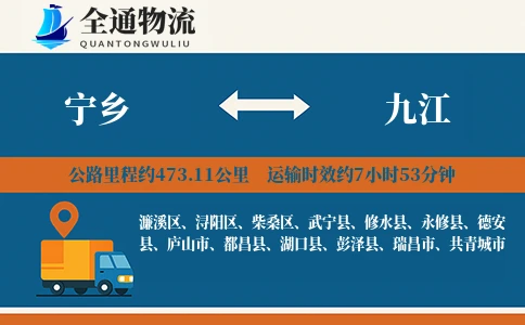 宁乡到九江物流公司