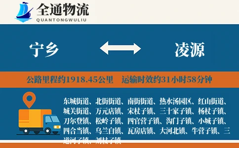 宁乡到凌源物流公司