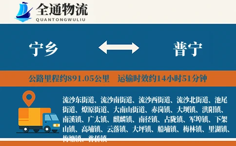 宁乡到普宁物流公司