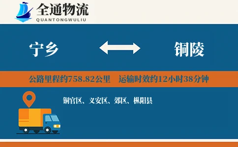 宁乡到铜陵物流公司