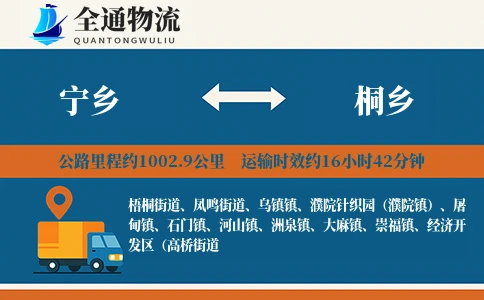 宁乡到桐乡物流公司