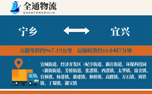 宁乡到宜兴物流公司