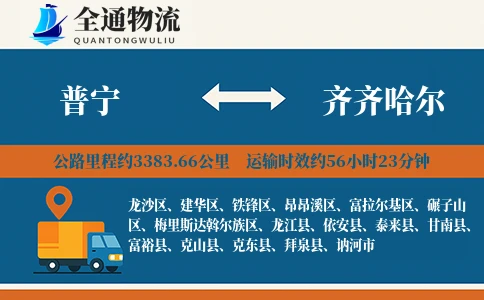 普宁到克东县物流公司