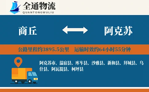 商丘到阿克苏物流公司