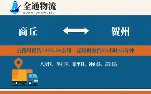 商丘到贺州物流公司