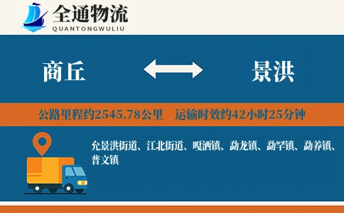 商丘到景洪物流公司