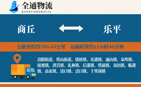 商丘到乐平物流公司