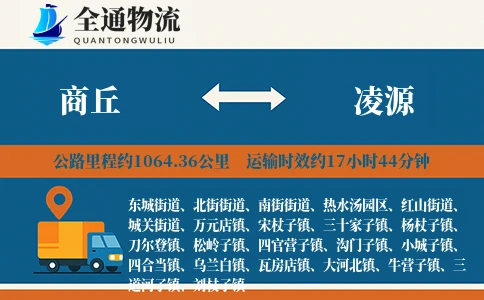 商丘到凌源物流公司