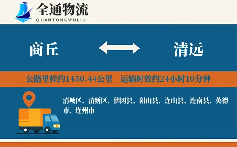 商丘到清远物流公司