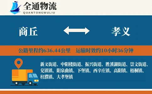 商丘到孝义物流公司