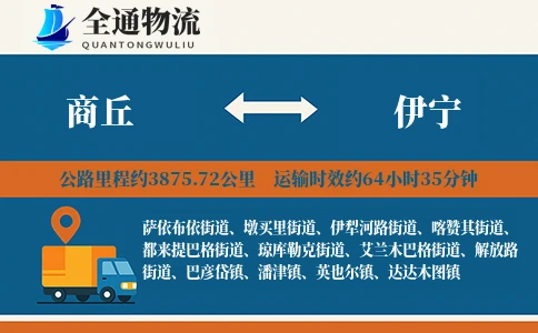 商丘到伊宁物流公司