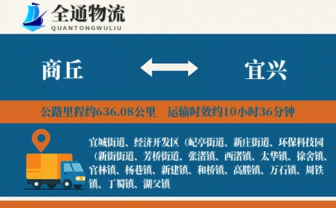商丘到宜兴物流公司