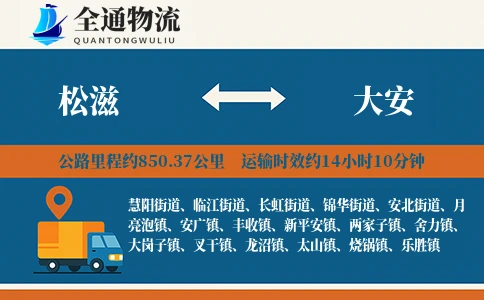松滋到大安货运公司