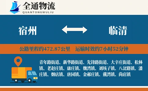 宿州到临清货运公司