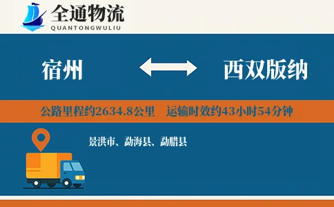 宿州到西双版纳物流公司