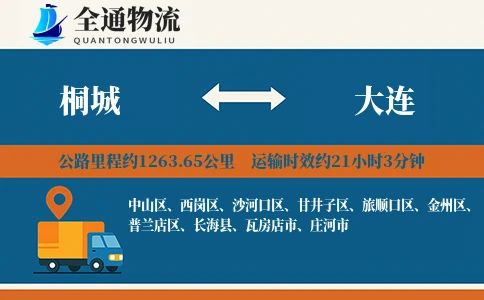 桐城到大连物流公司