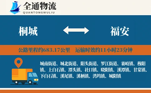 桐城到福安物流公司