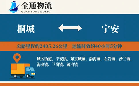 桐城到宁安物流公司
