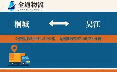 桐城到吴江物流公司