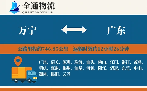 万宁到广东物流公司