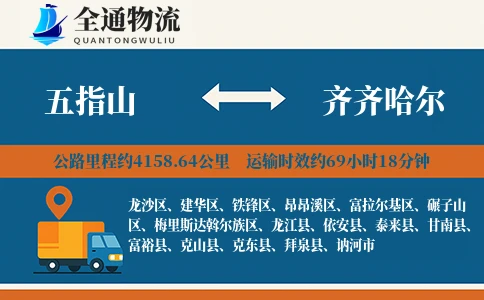 五指山到克东县物流公司