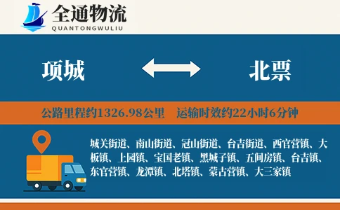 项城到北票货运公司