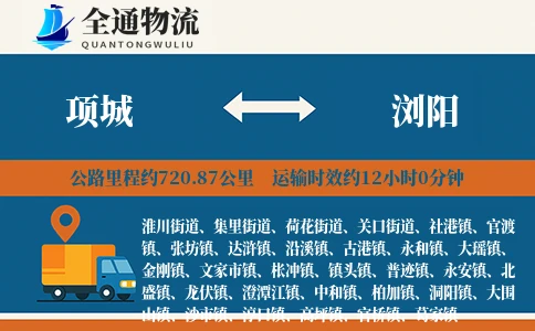 项城到浏阳物流公司