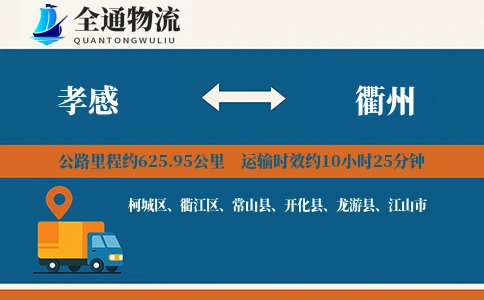 孝感到衢州物流公司